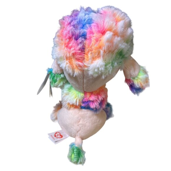 TY Rainbow Poodle Beanie Boo Small 6 Inch - Stuffed Animal (37223) - Picture 6 of 12